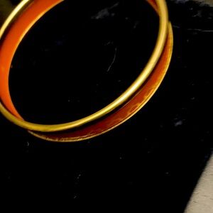Halcyon Agama Orange and gold bangle